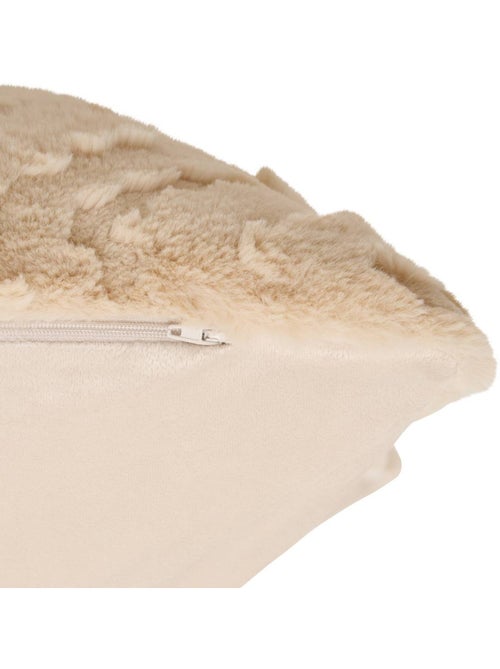 Coussin rectangulaire effet fausse fourrure nalia - Kiabi