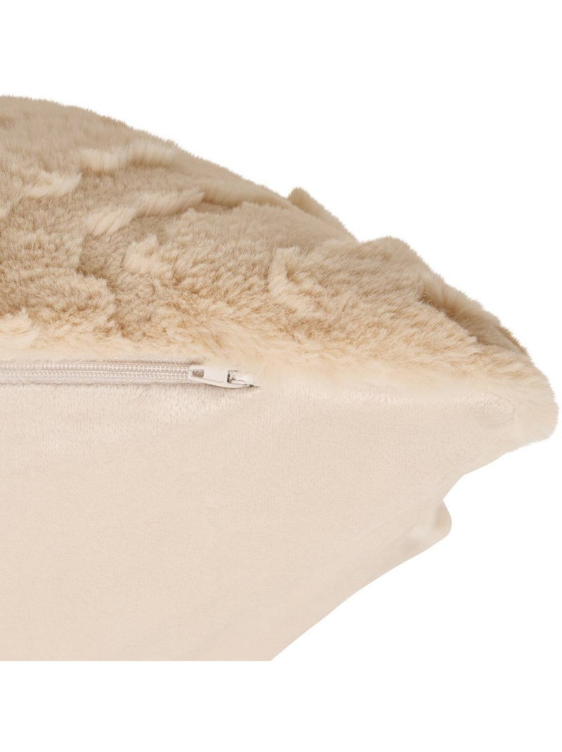 Coussin rectangulaire effet fausse fourrure nalia Lin - Kiabi