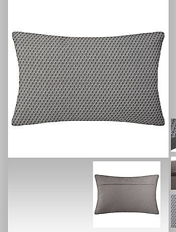 Coussin rectangulaire en coton à motif Otto