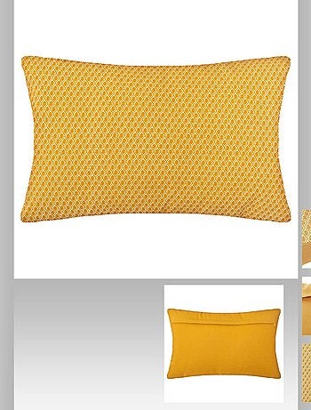 Coussin rectangulaire en coton à motif Otto