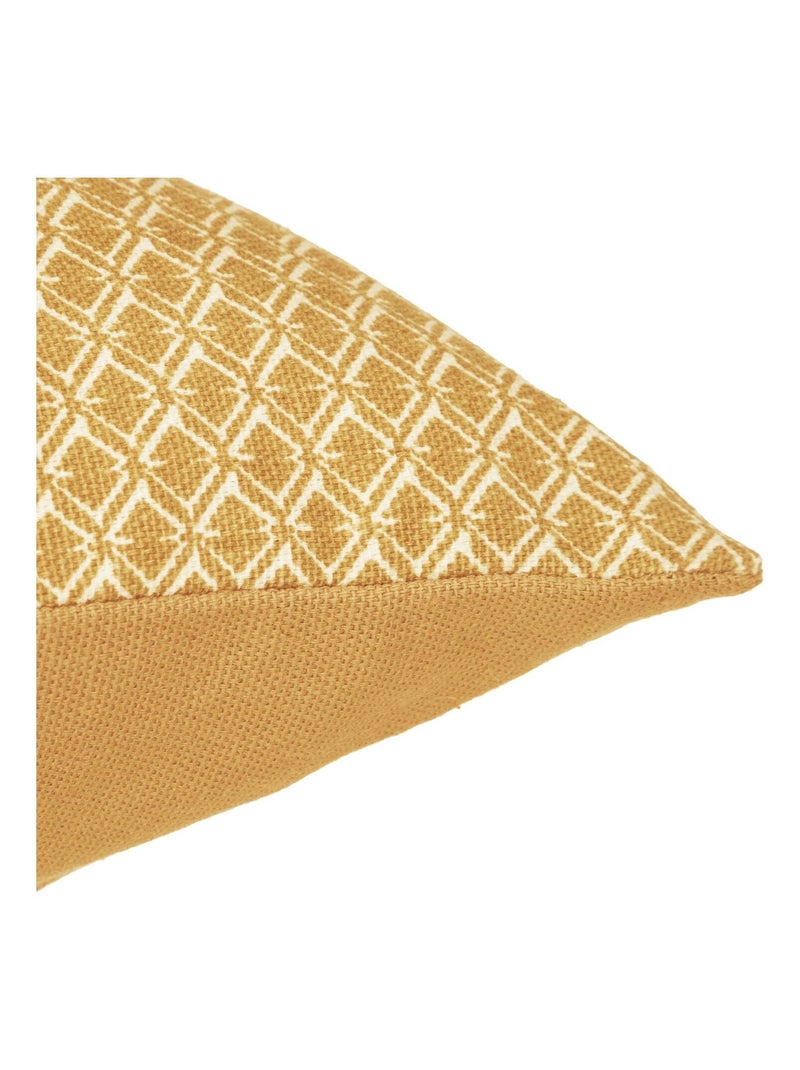 Coussin rectangulaire en coton à motifs OTTO Jaune - Kiabi