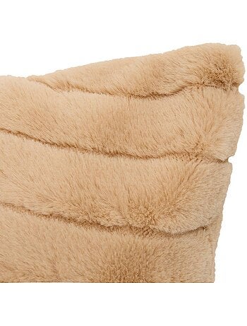 Coussin rectangulaire en fausse fourrure arka