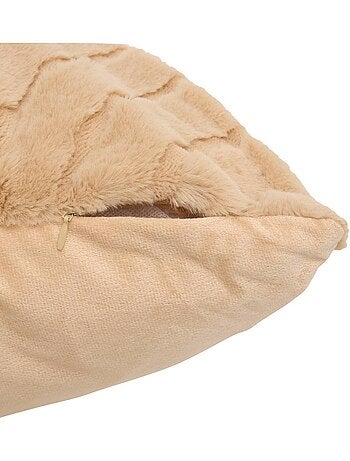 Coussin rectangulaire en fausse fourrure arka