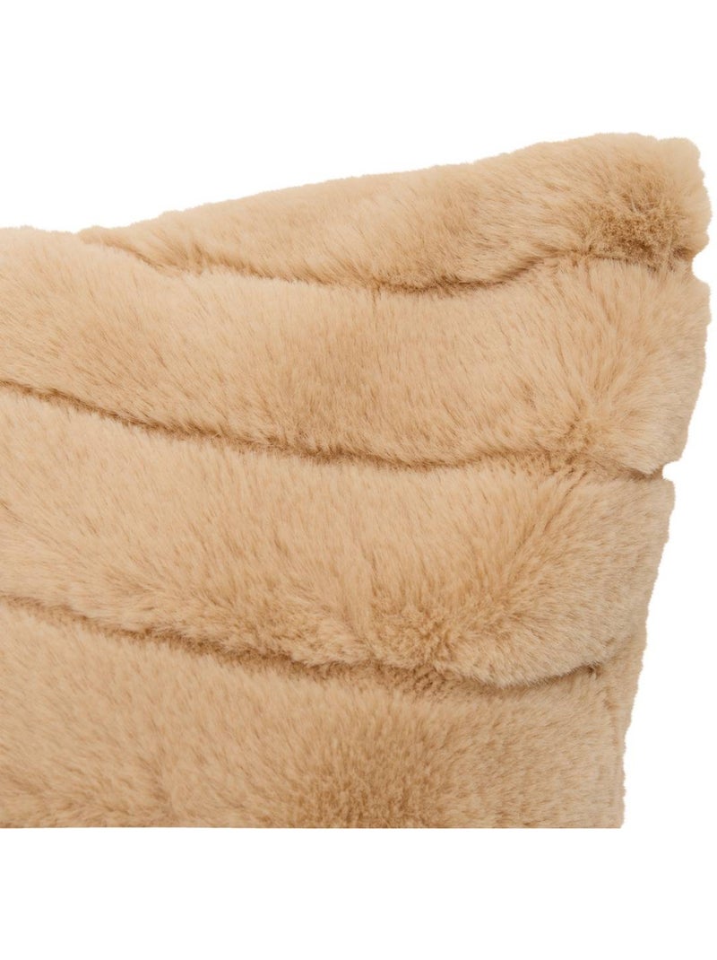 Coussin rectangulaire en fausse fourrure arka Lin - Kiabi
