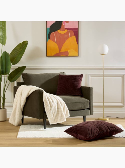 Coussin rectangulaire en fausse fourrure arka - Kiabi