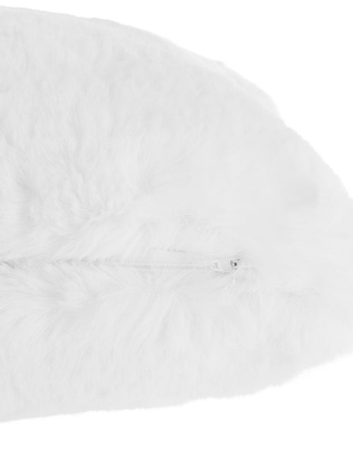 Coussin rectangulaire en fausse fourrure doux - Kiabi