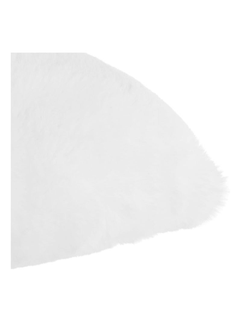 Coussin rectangulaire en fausse fourrure doux Blanc - Kiabi