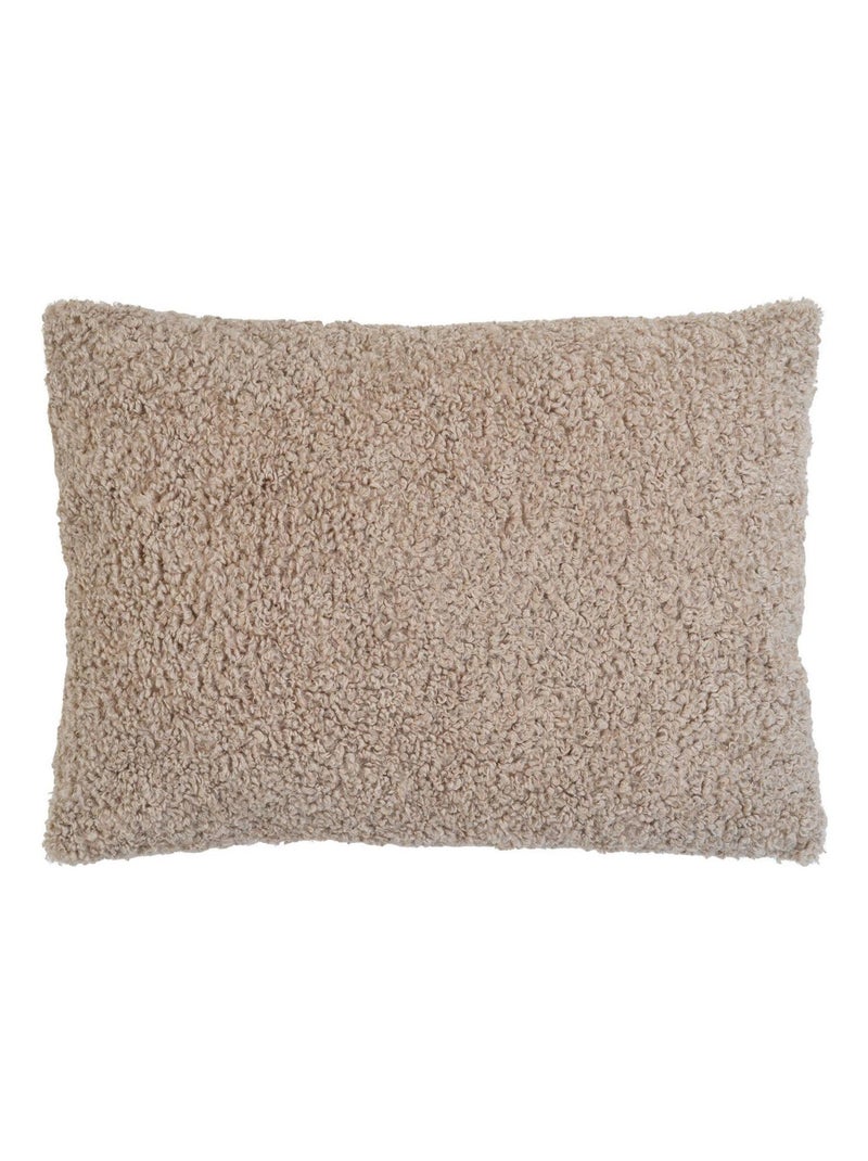 Coussin rectangulaire en polyester bouclé - House Nordic Gris - Kiabi