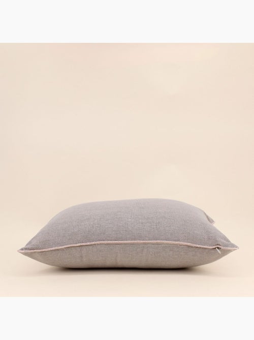 Coussin rectangulaire en tissu taupe 30x50cm - Kiabi