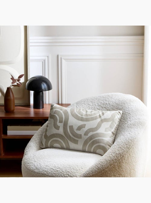 Coussin rectangulaire en velours à rembourrage épais lilou - Kiabi
