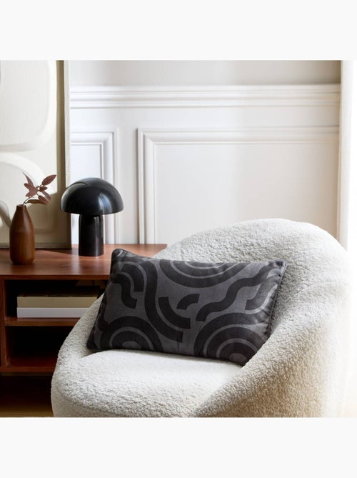 Coussin rectangulaire en velours imprimé lilou - Kiabi