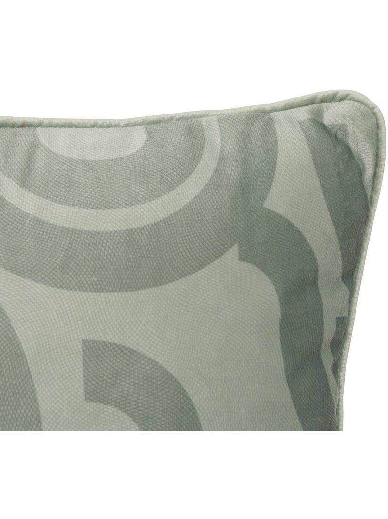 Coussin rectangulaire en velours imprimé lilou Vert clair - Kiabi