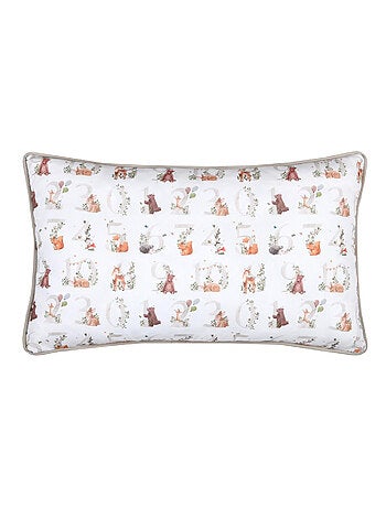 Coussin rectangulaire enfant animaux de la forêt