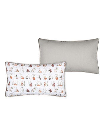 Coussin rectangulaire enfant animaux de la forêt