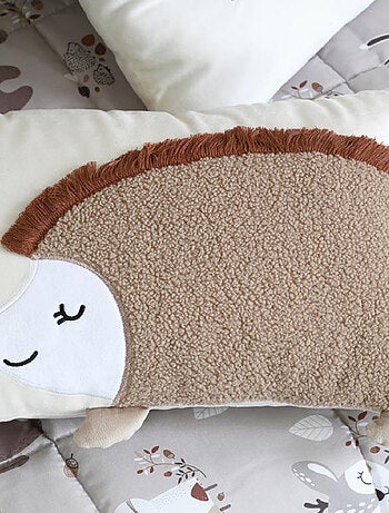 Coussin rectangulaire enfant hérisson