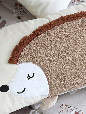 Coussin rectangulaire enfant hérisson