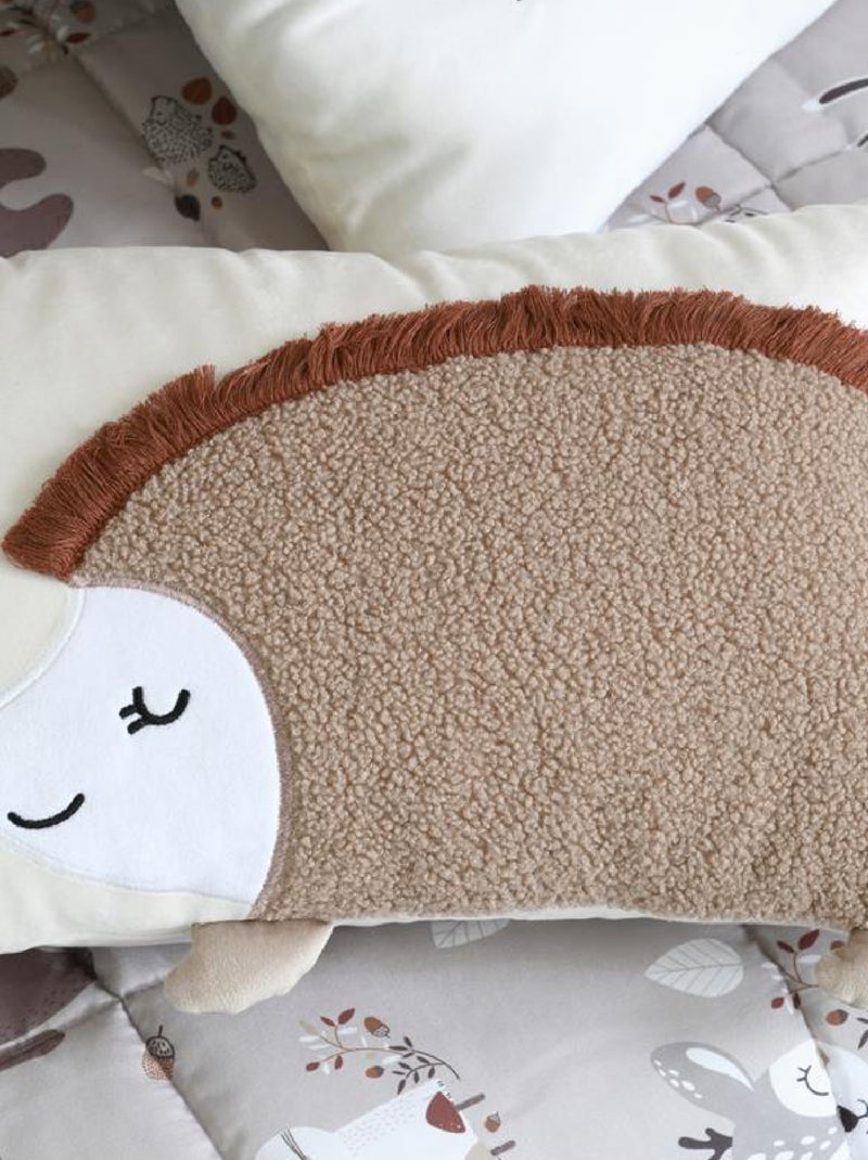 Coussin rectangulaire enfant hérisson Beige coquille - Kiabi