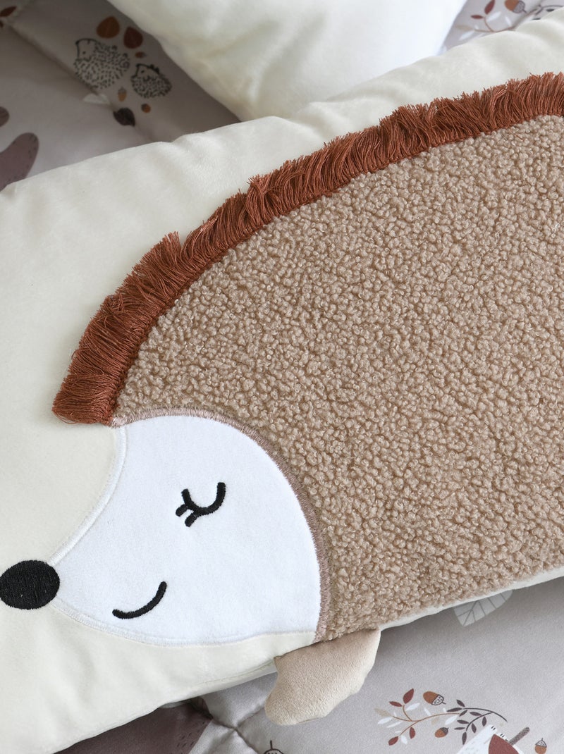 Coussin rectangulaire enfant hérisson Beige coquille - Kiabi