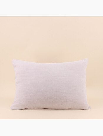 Coussin rectangulaire gris 40x60cm
