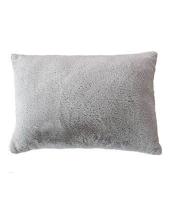 Coussin rectangulaire imitation fourrure AZURA