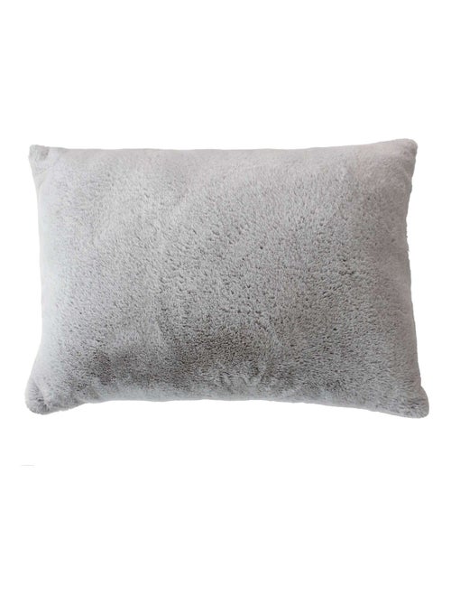 Coussin rectangulaire imitation fourrure AZURA - Kiabi