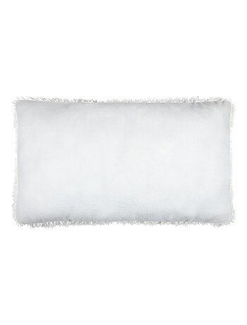 Coussin rectangulaire imitation peau de mouton