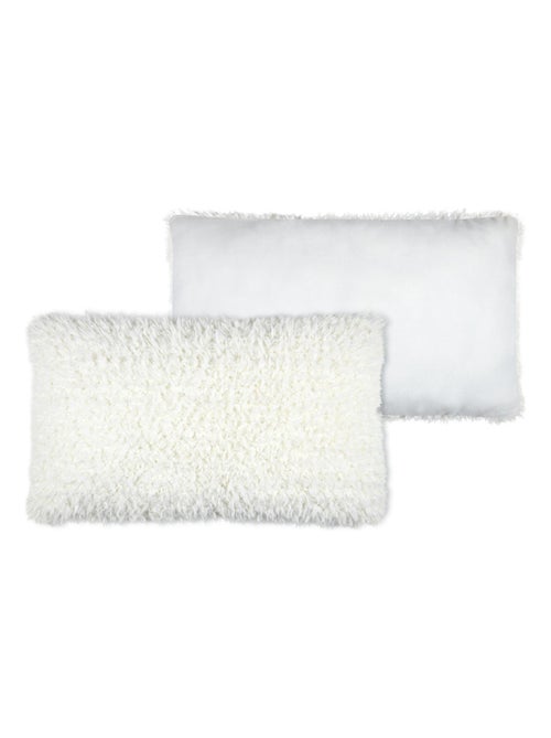 Coussin rectangulaire imitation peau de mouton - Kiabi Coussin rectangulaire imitation peau de mouton - Kiabi