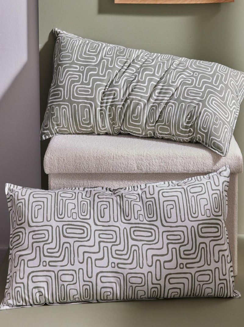 Coussin rectangulaire imprimé coton MATISSE Blanc - Kiabi