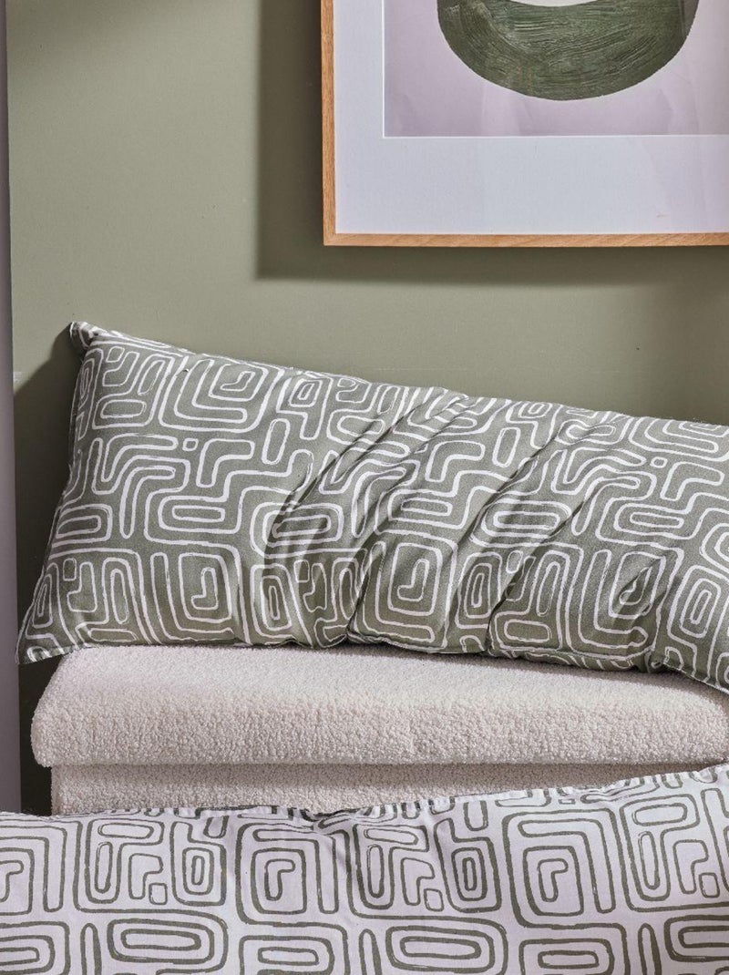 Coussin rectangulaire imprimé coton MATISSE Vert - Kiabi