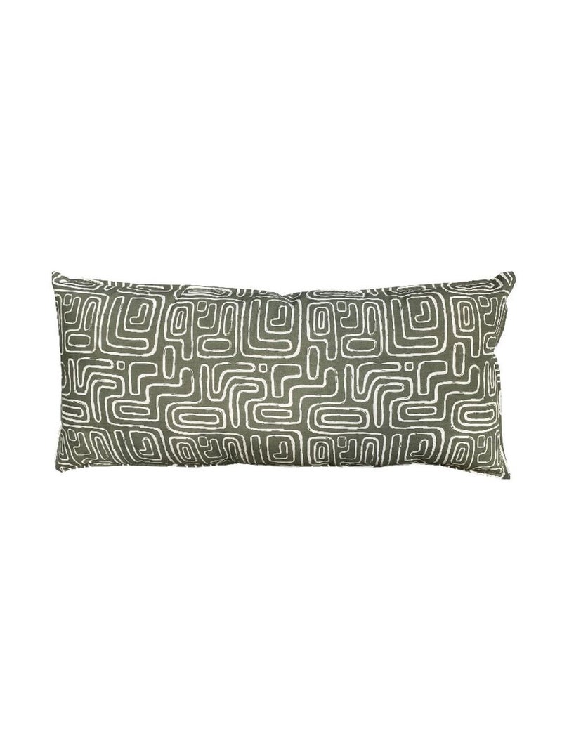 Coussin rectangulaire imprimé coton MATISSE Vert - Kiabi