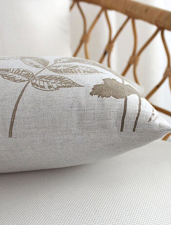 Coussin rectangulaire motif nature
