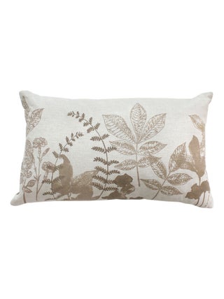 Coussin rectangulaire motif nature