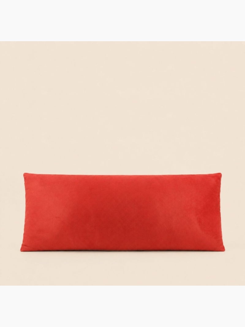 Coussin rectangulaire motifs jungle velours bordeau 70x30cm Bordeaux - Kiabi