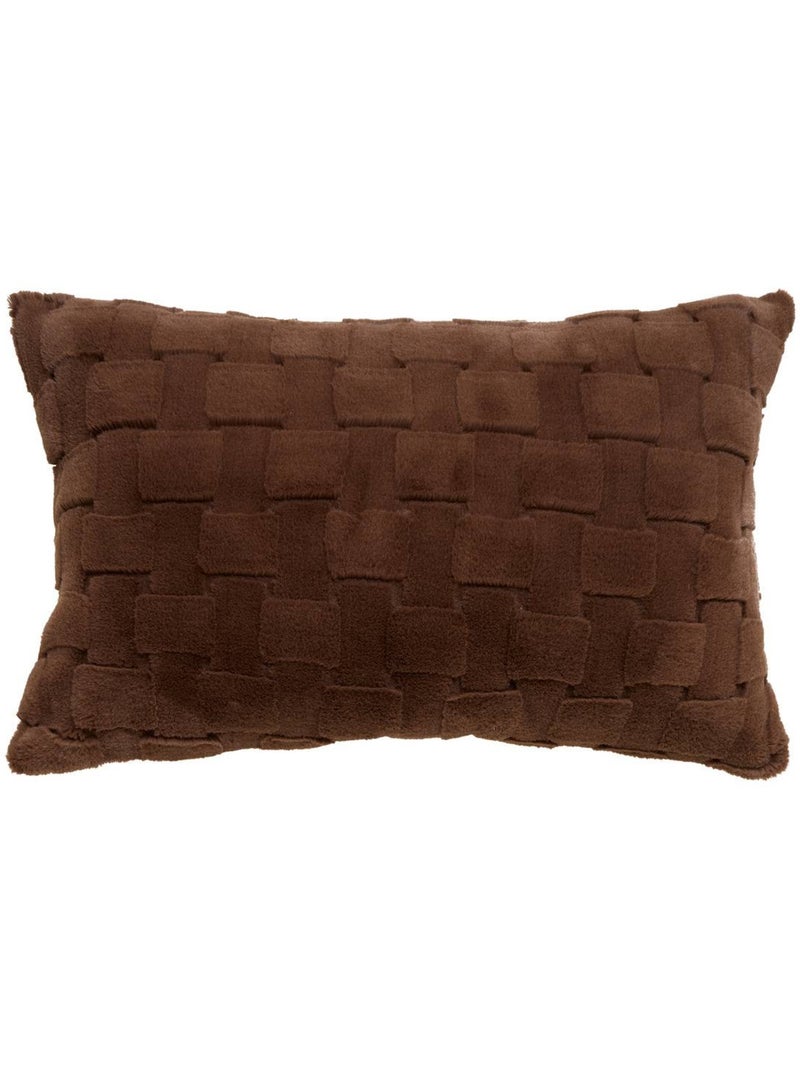 Coussin rectangulaire NALIA Marron - Kiabi