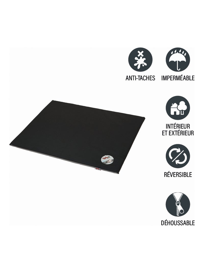 Coussin reversible pour chien Essentiel Noir - Kiabi