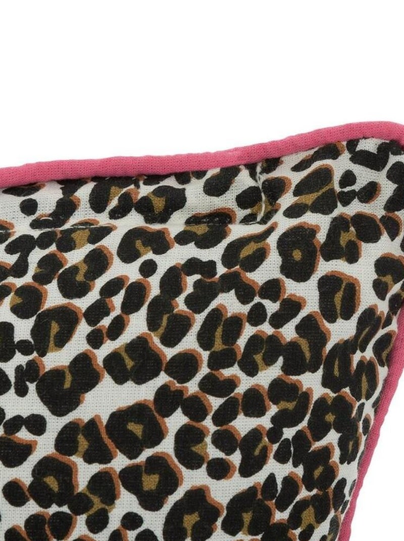 Coussin réversible Tropical boudoir 40x40 cm Kaki - Kiabi