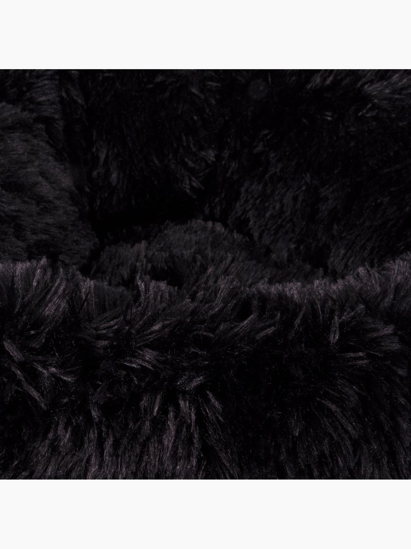 Coussin rond chat ou chien fluffy Noir - Kiabi