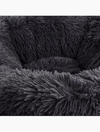 Coussin rond Chat ou Chien Relax Noir