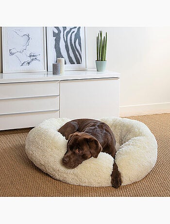 Coussin rond Chat ou Chien Relax Noir