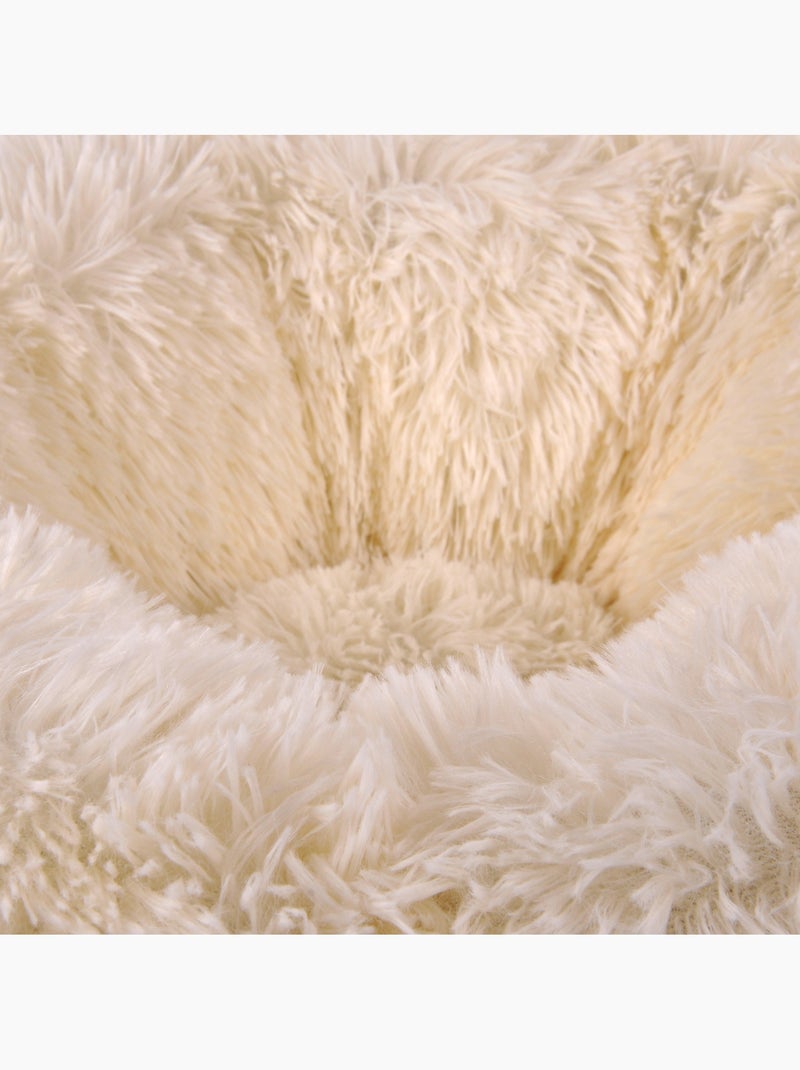 Coussin rond Chat ou Chien Relax Ecru - Kiabi