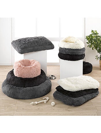 Coussin rond Chat ou Chien Relax Noir