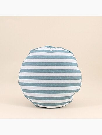 Coussin rond déperlant & anti uv rayé 40cm