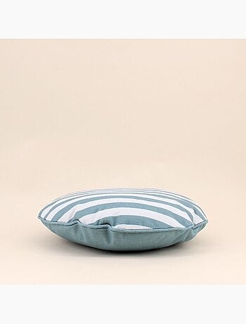 Coussin rond déperlant & anti uv rayé 40cm