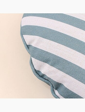 Coussin rond déperlant & anti uv rayé 40cm