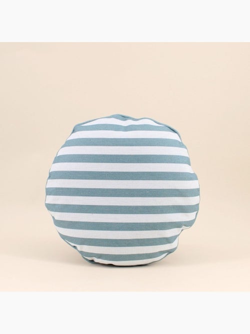 Coussin rond déperlant & anti uv  rayé 40cm - Kiabi