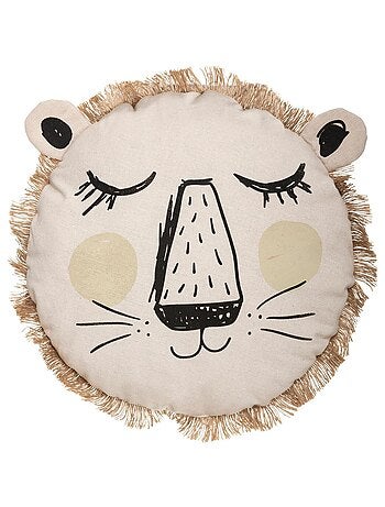 Coussin rond enfant Lion