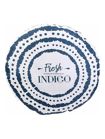 Coussin rond extérieur FRESH Indigo