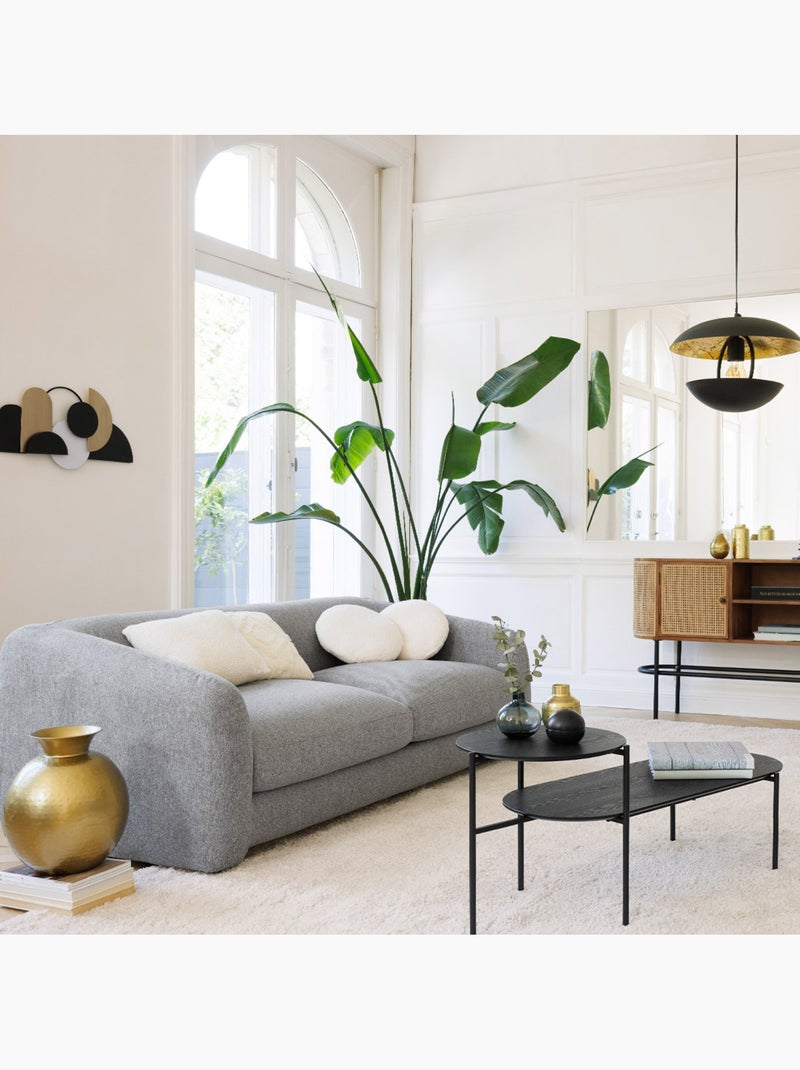 Coussin rond forme berlingot SUBLI Ivoire - Kiabi