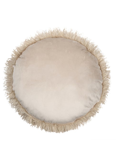 Coussin rond imitation fourrure longue - Kiabi Coussin rond imitation fourrure longue - Kiabi
