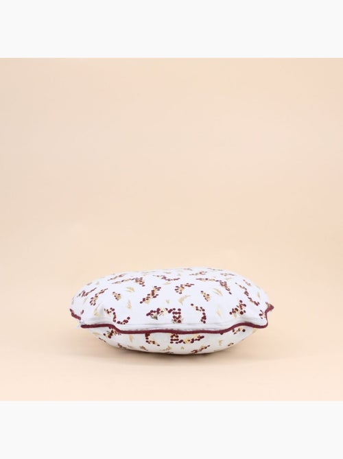 Coussin rond motifs fleuris 38cm - Kiabi